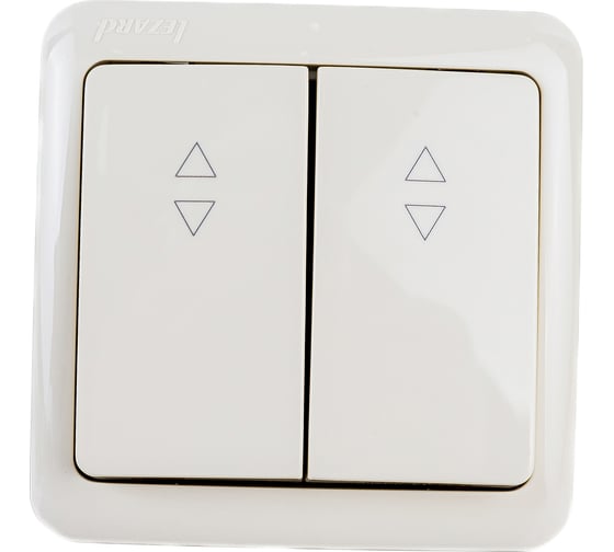 Изображение товара Проходной выключатель Lezard VIOLA, двойной, кремовый, 751-0300-106