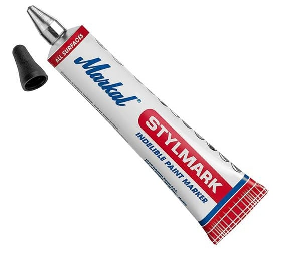 Изображение товара Маркер-краска в металлической тубе Markal Stylmark, 3,0 мм, чёрный 96655