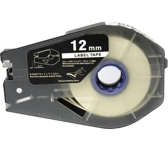 Изображение товара Самоклеящаяся пленочная лента Русмарк S3476A025 для принтеров Canon, Partex, 12 мм, 30 м, белая PT-1112W