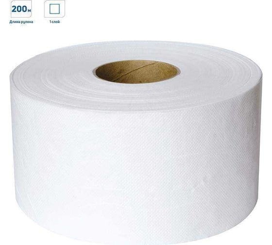 Изображение товара Туалетная бумага OfficeClean Professional T2, 1 слой, 200 м/рул, белая 244820/Х