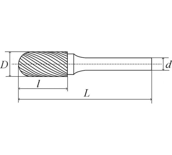 Изображение товара Бор-фреза C162506, двойная насечка ТОЧИНТЕХ бф00094