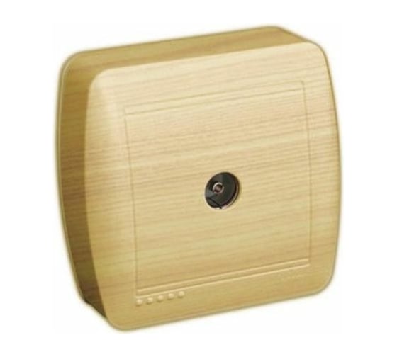 Изображение товара Розетка ТВ Lezard DEMET, проходная, ясень 711-4700-129