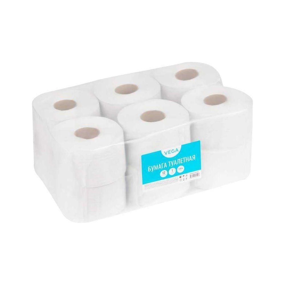 Изображение товара Туалетная бумага Vega Professional 1 слой, 130 м, натуральный цвет