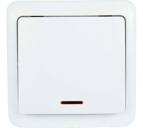 Изображение товара Проходной выключатель Lezard VIOLA с подсветкой, белый 751-0200-114