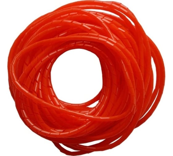 Изображение товара Спиральная пластиковая оплетка PARLMU SWB 16-3, полиэтилен, размер 16, бухта 4 м, цвет красный PR4300700