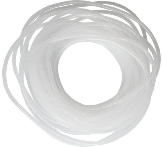Изображение товара Спиральная пластиковая оплетка PARLMU SWB 10-7, полиэтилен, размер 10, бухта 8 м, цвет прозрачный PR4700400