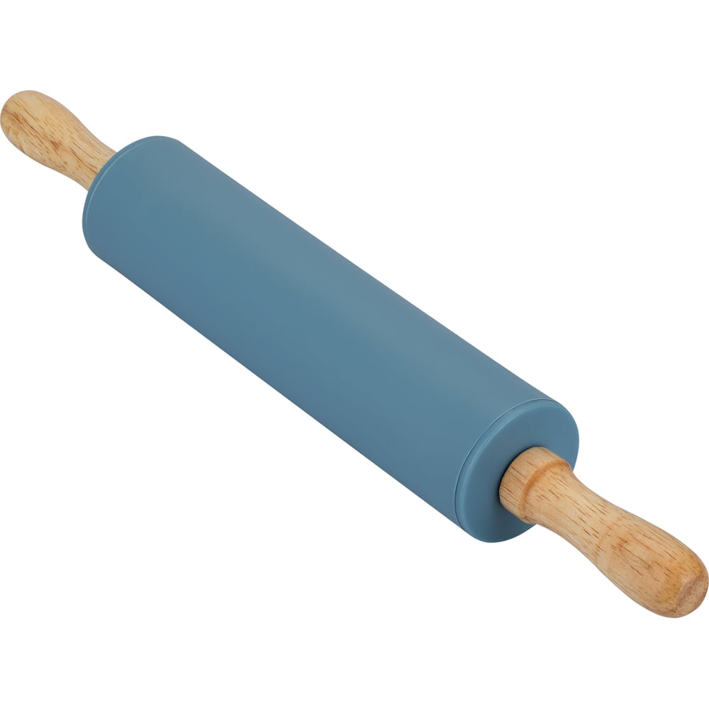 Изображение товара Силиконовая скалка Regent Inox 3117х4.3 см Linea Silicone голубая для теста