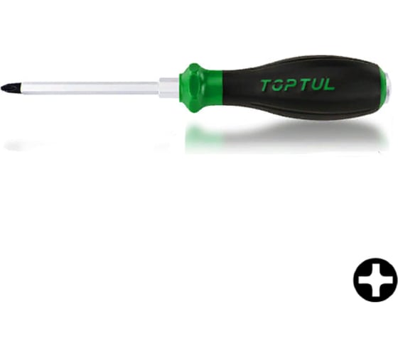 Изображение товара Отвертка ударная крестовая TOPTUL Pro-Plus PH1x75 мм FBGF0108