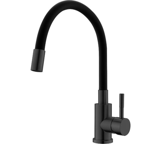 Изображение товара Смеситель для кухни ESKO, Кухня/Kitchen, гибкий излив, черный/черный, K44BB