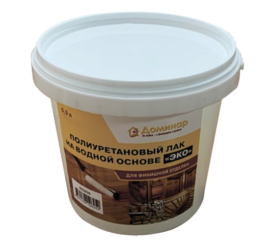Изображение товара Полиуретановый лак Доминар ЭКО, матовый, 1 л U23191