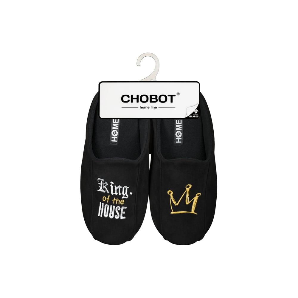 Изображение товара Тапочки домашние мужские CHOBOT HOME LINE 04 размер 40-41 черные