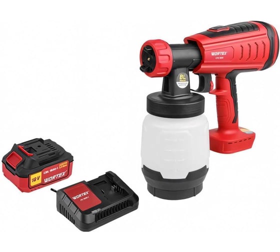 Изображение товара Аккумуляторный краскораспылитель WORTEX CPS 1808 ALL1 1333406