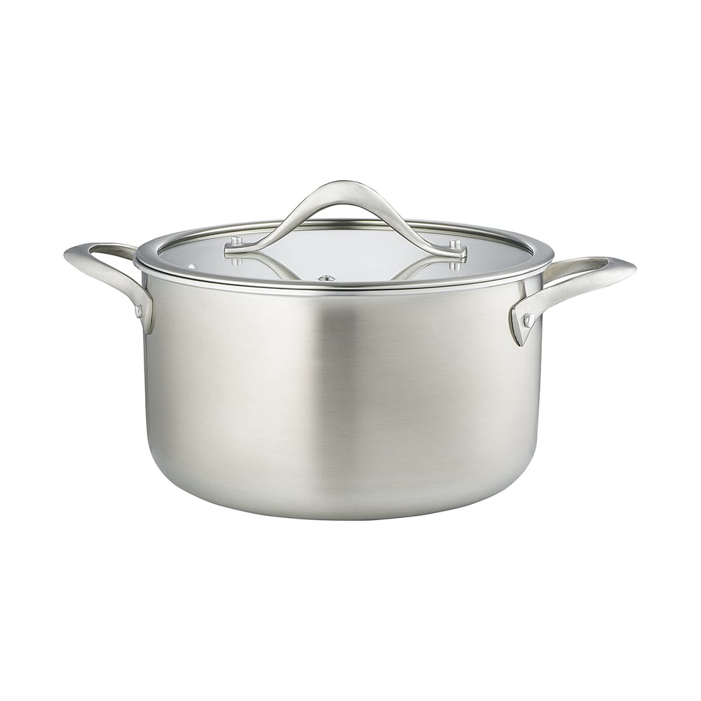 Изображение товара Кастрюля с крышкой Liberty Jones 3Ply Etalon, диаметр 24 см, объем 6 л, нержавеющая сталь