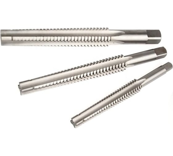 Изображение товара Трапецеидальный метчик SOVIS м/р компл. из 3-х шт Tr 18x4 H7 L=170 l=100 мм Р6М5 26621