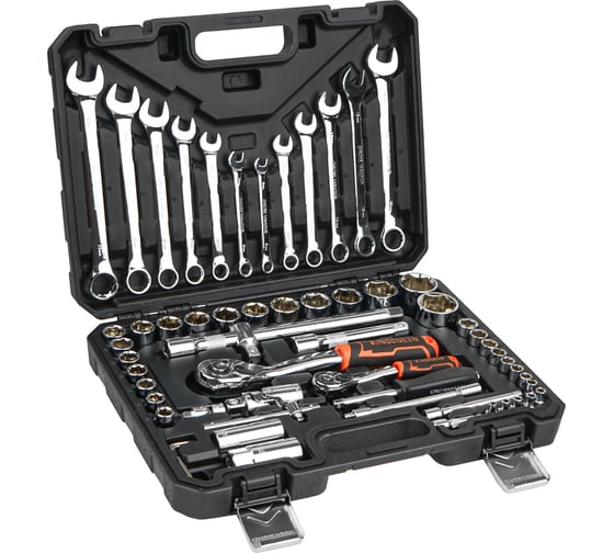 Изображение товара Набор инструментов KINGQUEEN 61 предмет, 72 зуба WIB-60006