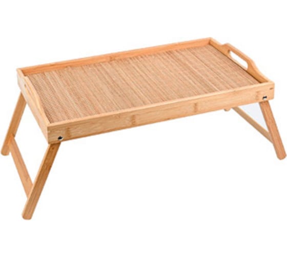 Изображение товара Поднос из бамбука с ручками и ножками SanTrade LaKelly SM-TJ5030P 50x30x3.5 см 6556