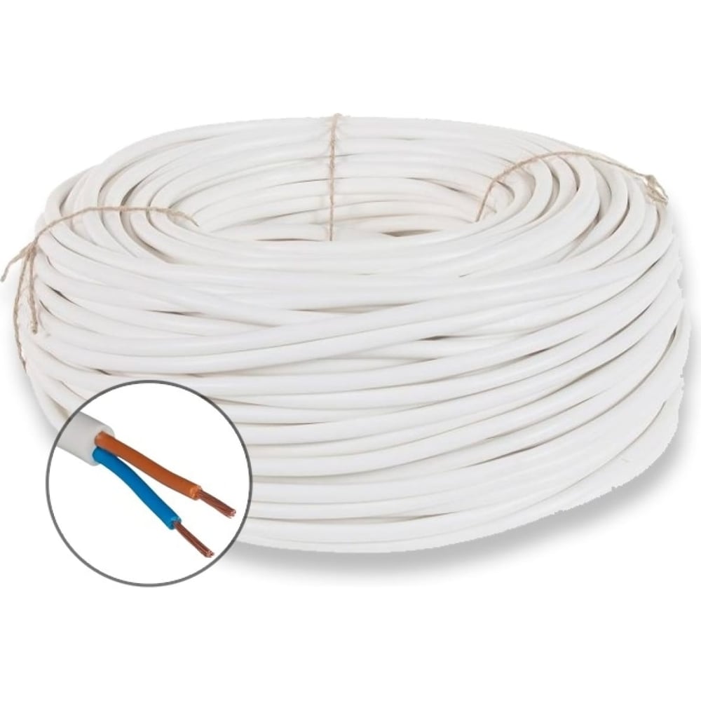 Изображение товара Тепостойкий провод ПРОВОДНИК ПРКС 2x0.75 мм2 2м OZ437192L2