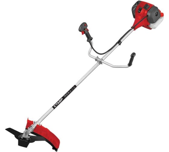 Изображение товара Триммер бензиновый Ставр ТБ-1600 427 сс, 22 л.с, 1600 Вт, неразборная штанга 26x15 мм, нож 3Т, катушка, ремень 420/255 мм 9070200196