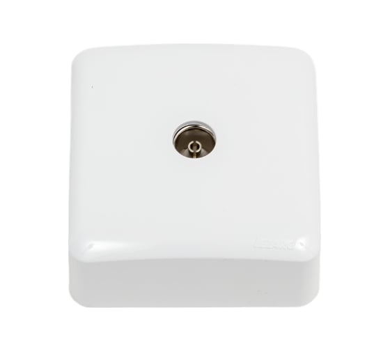 Изображение товара ТВ-розетка Lezard VIOLA, проходная, белый, 751-0200-129