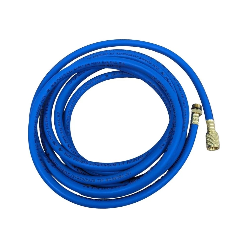 Изображение товара Шланг низкого давления заправочный для фреона 5 м, 1/2"-M14x1.5 WIEDERKRAFT WDK-500ACB