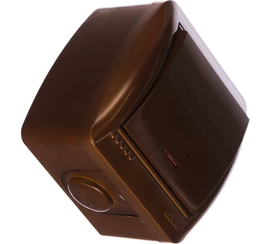 Изображение товара Выключатель Lezard NATA, с подсветкой, сосна, 710-0800-111