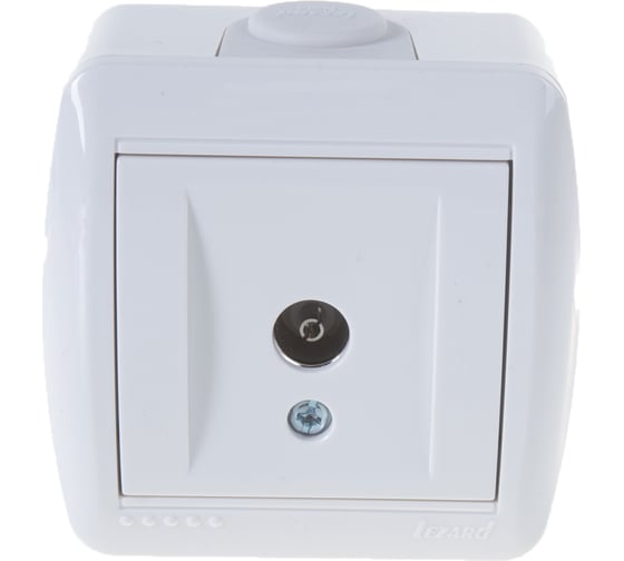 Изображение товара Розетка ТВ Lezard NATA, оконечная, белый 710-0200-130