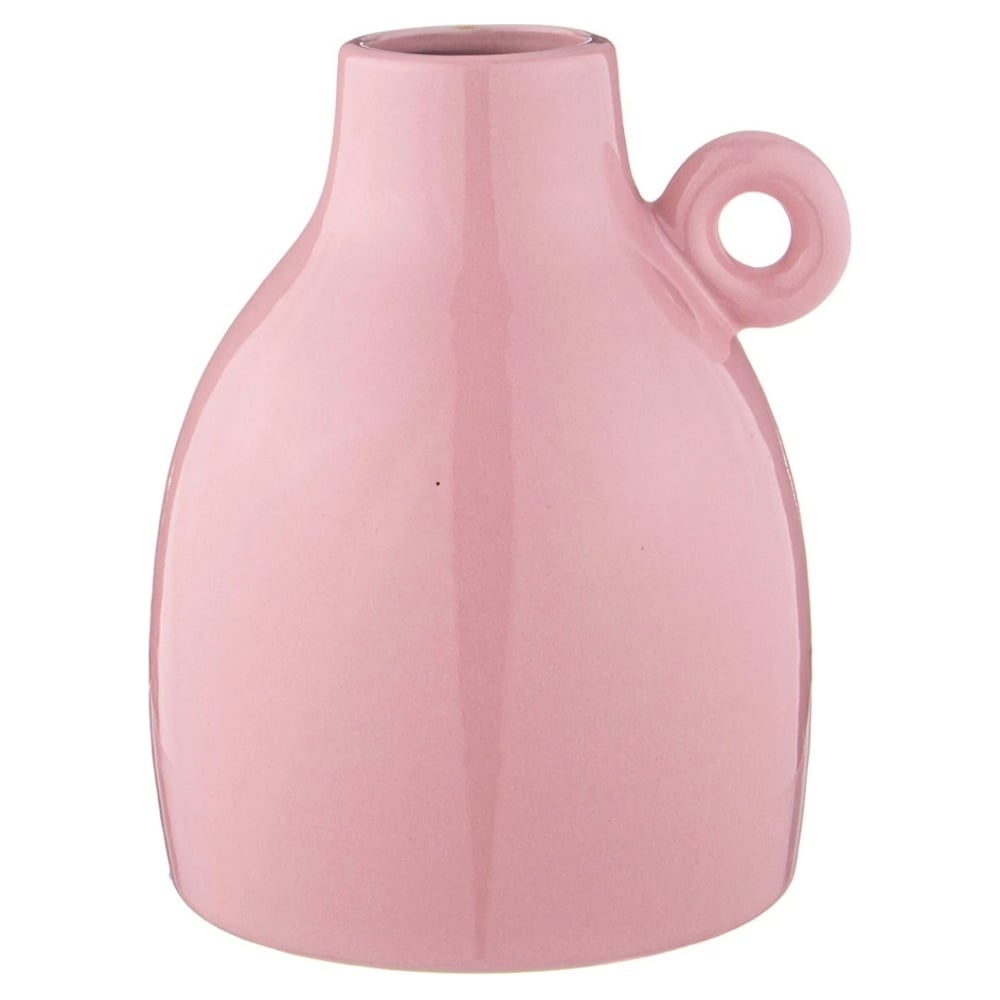 Изображение товара Керамическая ваза Bronco 14x13x17 см розовая для интерьера и подарков