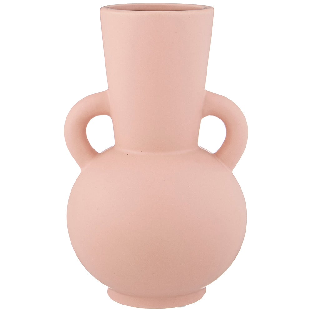 Изображение товара Ваза Bronco из керамики розового цвета 15x14.5x23.5 см 1650 мл