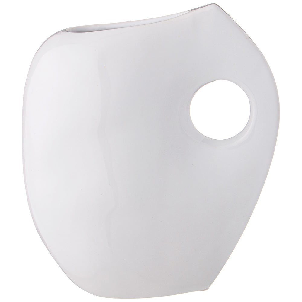 Изображение товара Ваза Bronco 17.5x10x20 см из керамики белого цвета