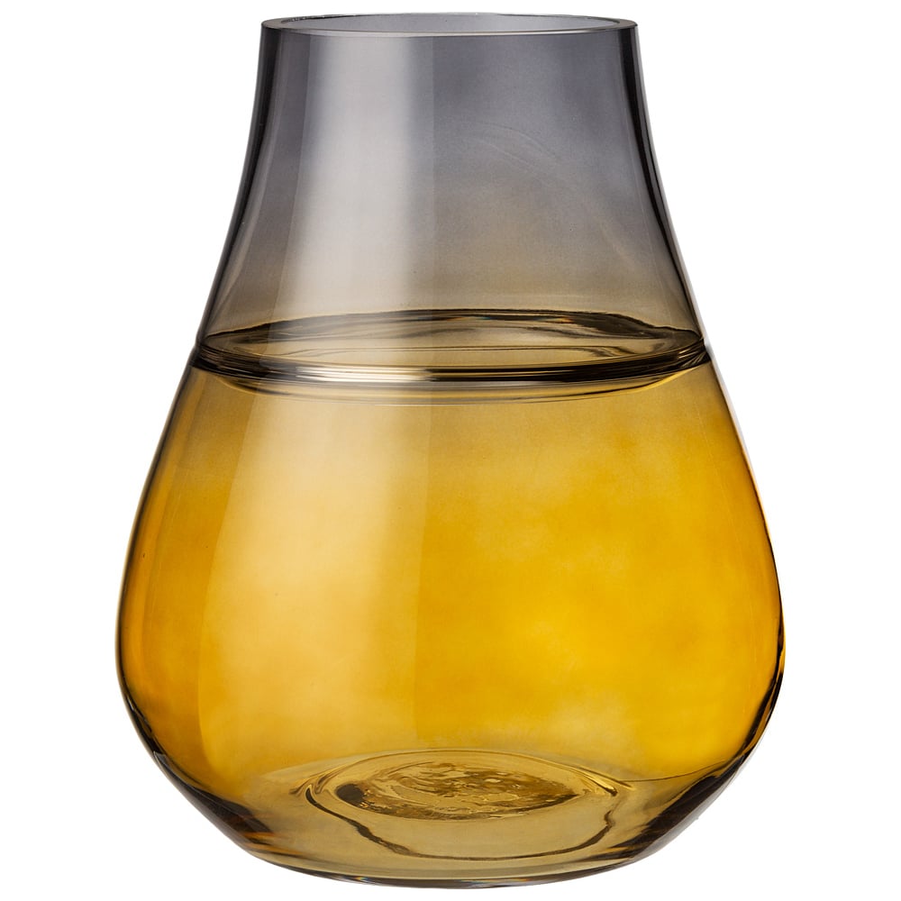 Изображение товара Ваза Bronco NOVA BROWN 20x25 см стекло современный дизайн