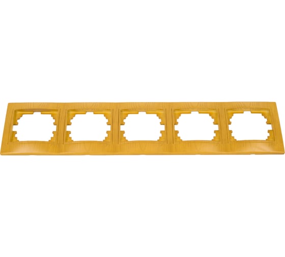 Изображение товара Пятиместная горизонтальная рамка Lezard MIRA ольха 701-0701-150