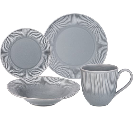 Изображение товара Набор посуды обеденный Bronco TRADITIONS на 4 персоны, 16 предметов 441-019