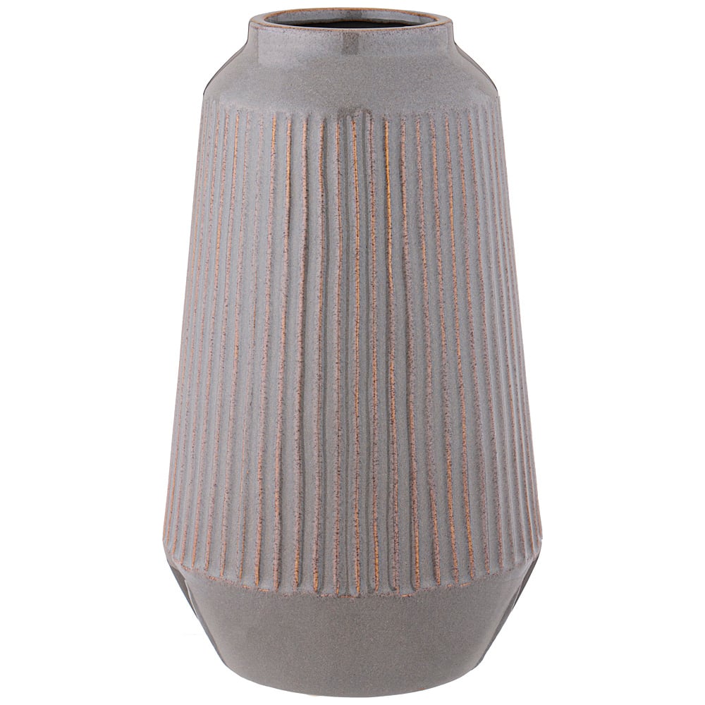 Изображение товара Ваза Bronco 16.5x16.5x28 см 3.4 л керамическая серого цвета