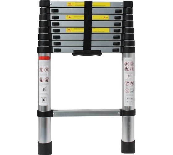 Изображение товара Телескопическая лестница WIPRO Жираф 2.6 м, 9 ступеней 9909-26