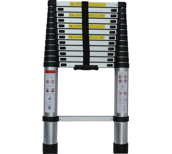 Изображение товара Телескопическая лестница WIPRO Жираф 3.8 м, 13 ступеней 9913-38