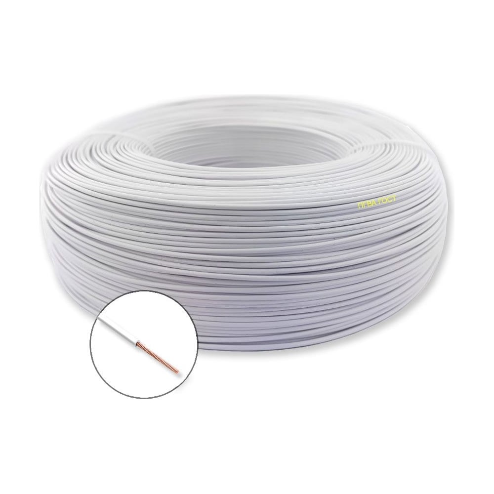 Изображение товара Автомобильный провод ПГВА 1x2.5 мм2 200м Белый