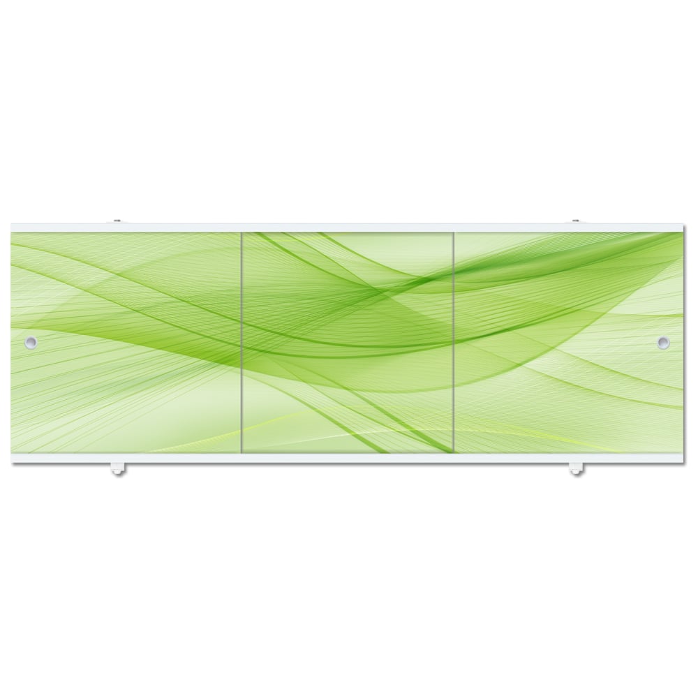 Изображение товара Экран под ванну Метакам Премиум А зеленый раздвижной из ПВХ, 1,48 м