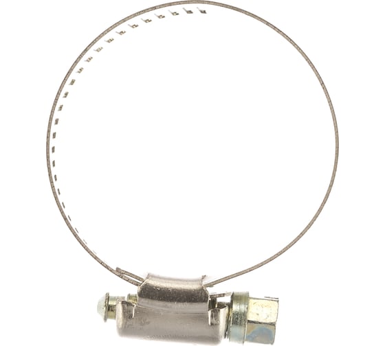 Изображение товара Хомуты Зубр ЭКСПЕРТ нержавеющая сталь, просечная лента 12 мм, 19-44 мм, 4 шт 37815-019-44-4