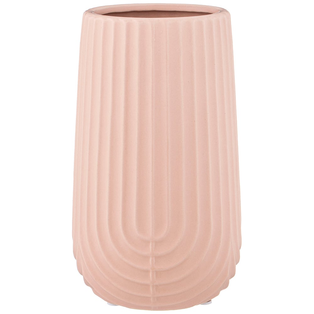 Изображение товара Ваза Bronco 12x12x20 см из керамики бледно-розовая 1.6 л