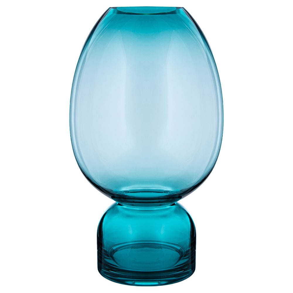 Изображение товара Ваза Bronco D'ARTE BLUE 16x16x28.5 см из стекла синяя
