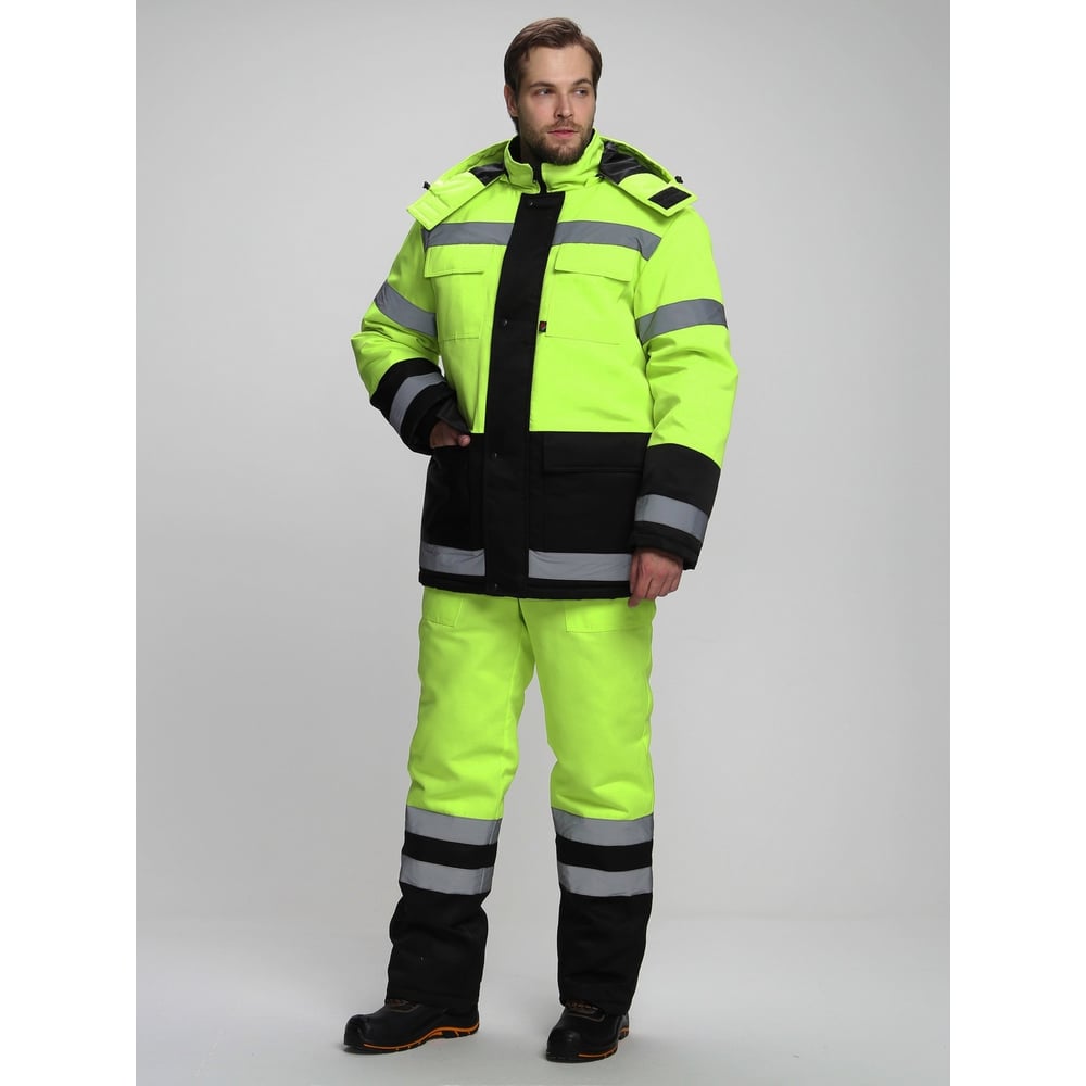 Изображение товара Костюм зимний ФАКЕЛ Дорожник-Ультра для мужчин лимонный/черный