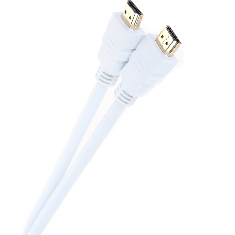 фото Кабель hdmi aopen/qust 19m/m 1.4v,3d/ethernet 1.8m/2m, белый acg511w-1.8m