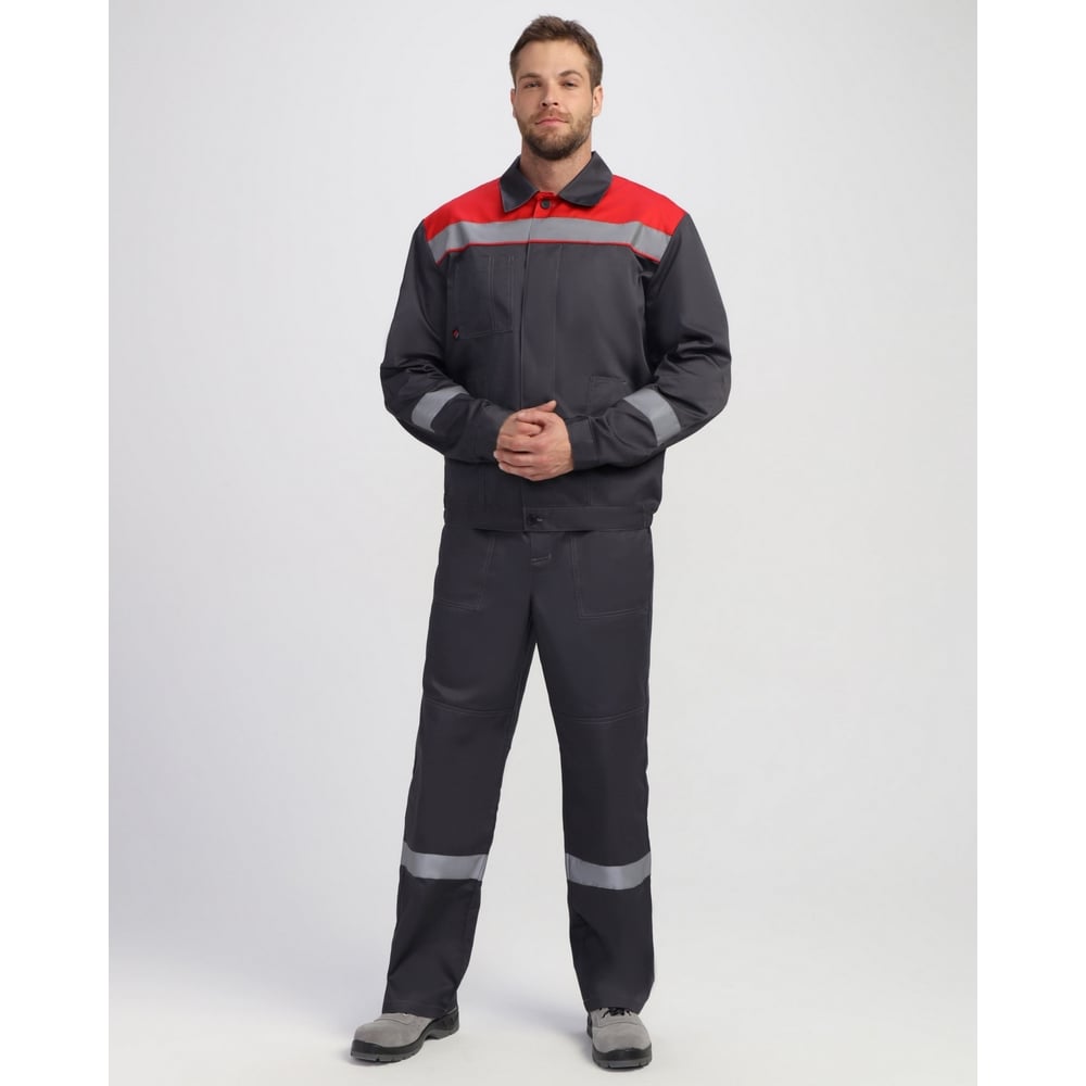 Изображение товара Костюм ФАКЕЛ Легион Премиум-1 СОП CH, мужской, темно-серый/красный, размер 52-54