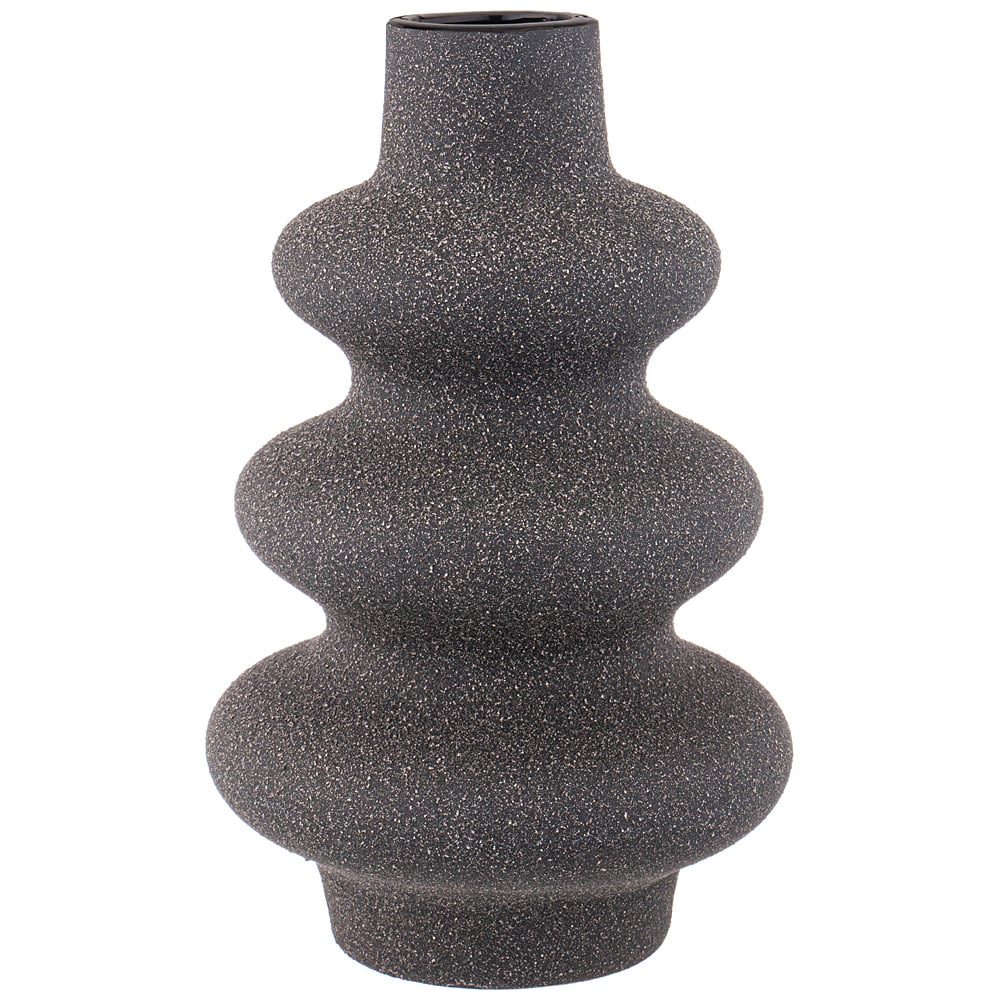 Изображение товара Ваза из керамики Bronco 17x17x28 см коричневая 2400 мл