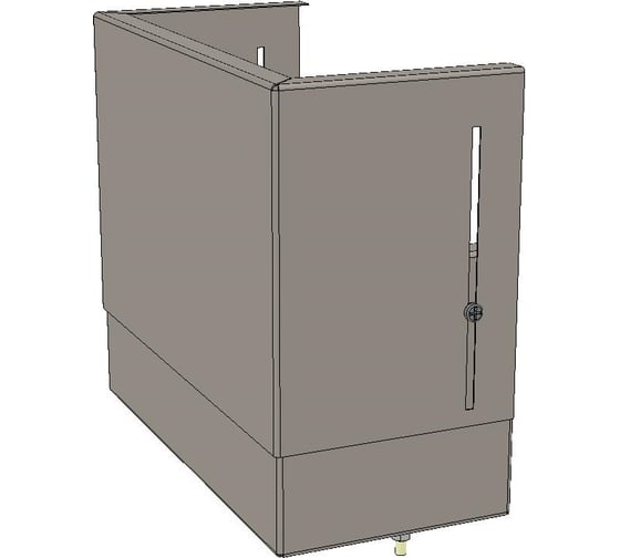 Изображение товара Верхний цоколь EKF с компенсатором 410х300х150 Basic uerm-slide-410