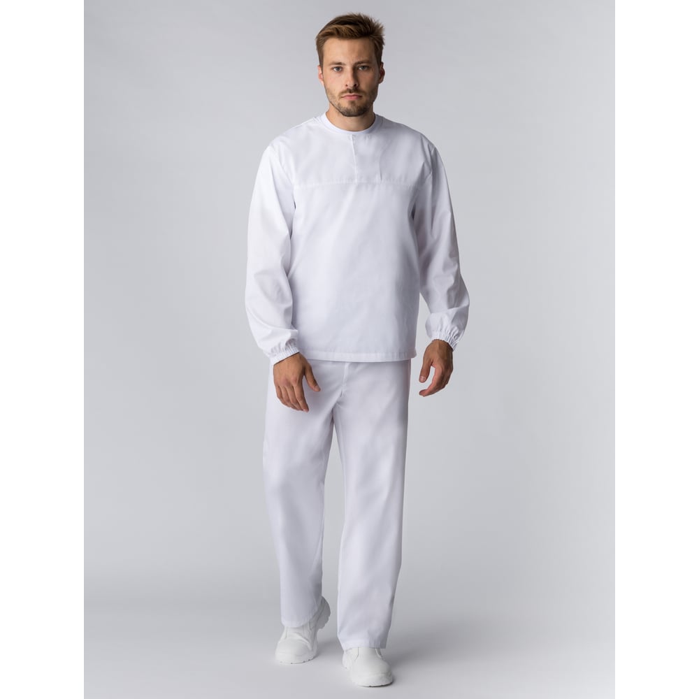 Изображение товара Костюм ФАКЕЛ мужской ХАССП-Стандарт NEW из смесовой ткани 48-50 белый