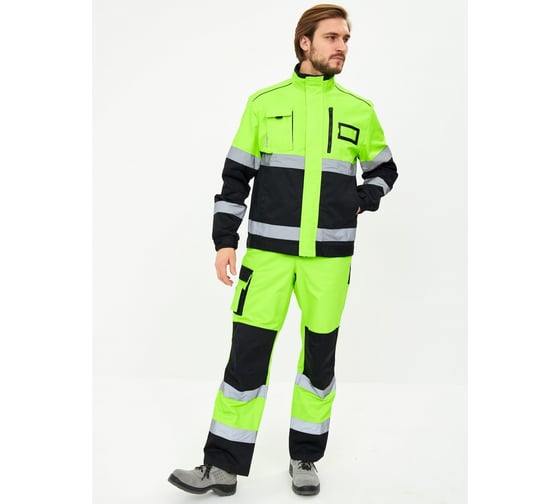 Изображение товара Костюм ФАКЕЛ ProfLine Specialist-2 сигнальный, ткань Смесовая, 240 г/кв. м, п/к, желтый/черный, размер 60-62, рост 194-200 87490479.018