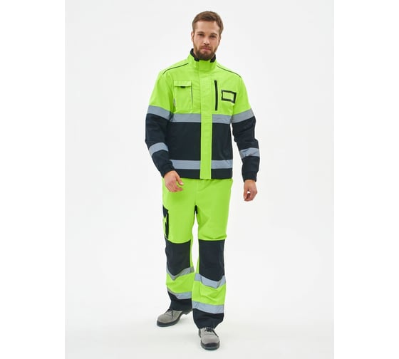 Изображение товара Костюм ФАКЕЛ ProfLine Specialist-1 сигнальный, ткань Смесовая, 240 г/кв. м, брюки, желтый/черный, размер 68-70, рост 194-200 87490483.024