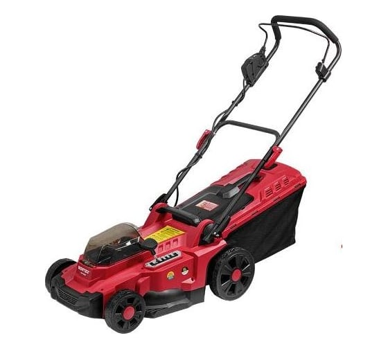 Изображение товара Газонокосилка аккумуляторная WORTEX CLM 3836 ALL1 SOLO бесщеточный двигатель, 18В+18В, шир.370 мм 0333235