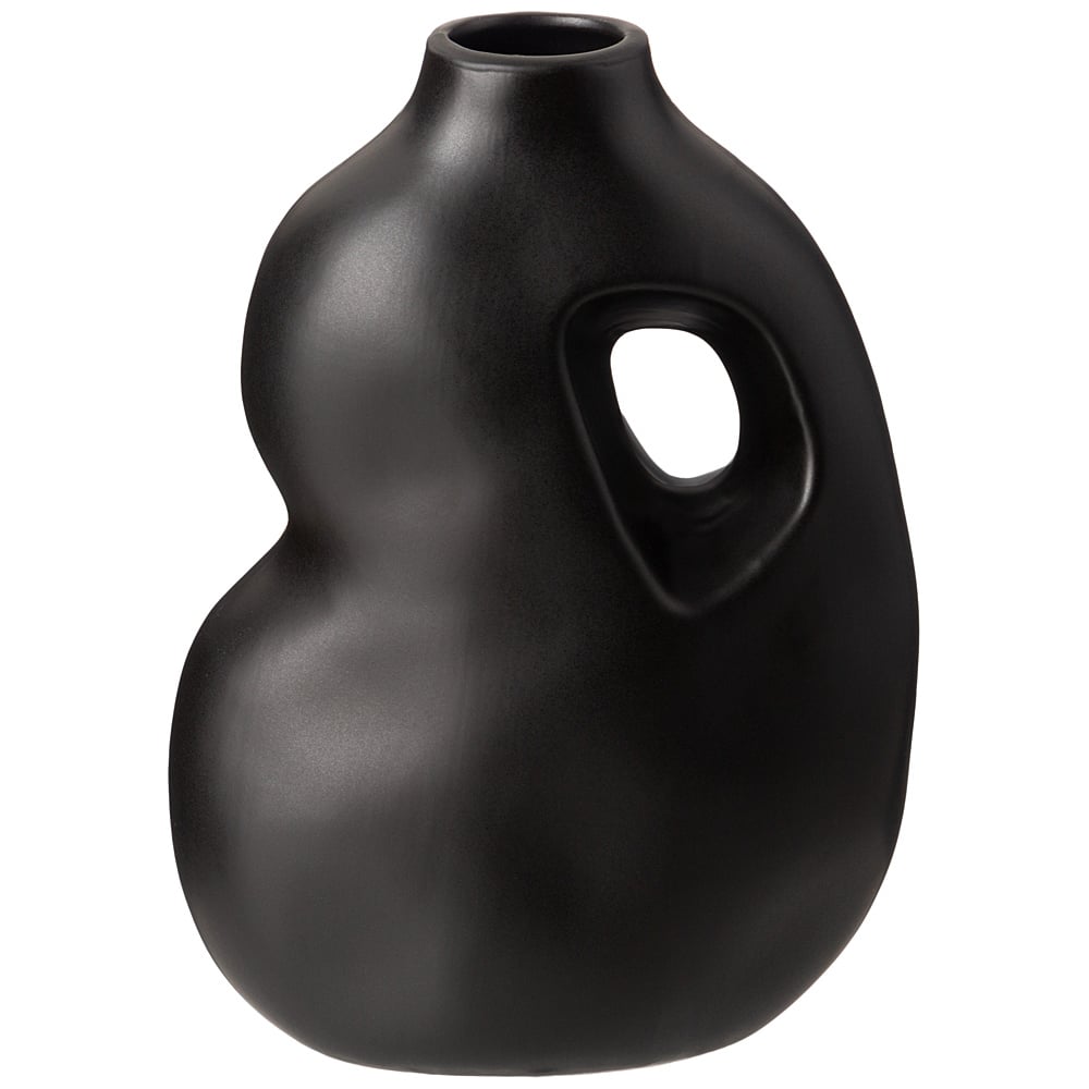 Изображение товара Керамическая ваза Bronco 16x9.8x22 см черная 1350 мл